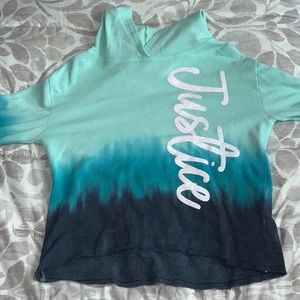 Justice sweater w/ hood